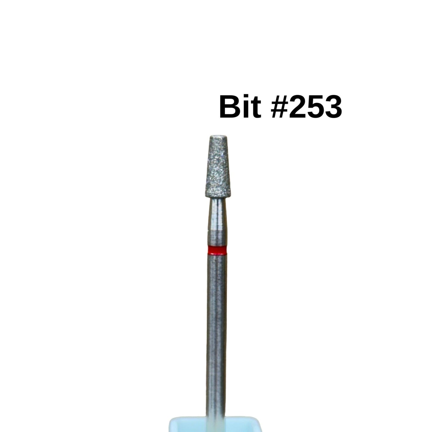Bit #253 - Small Tapered Diamond Barrel - Fine Lunali Nail Supply
