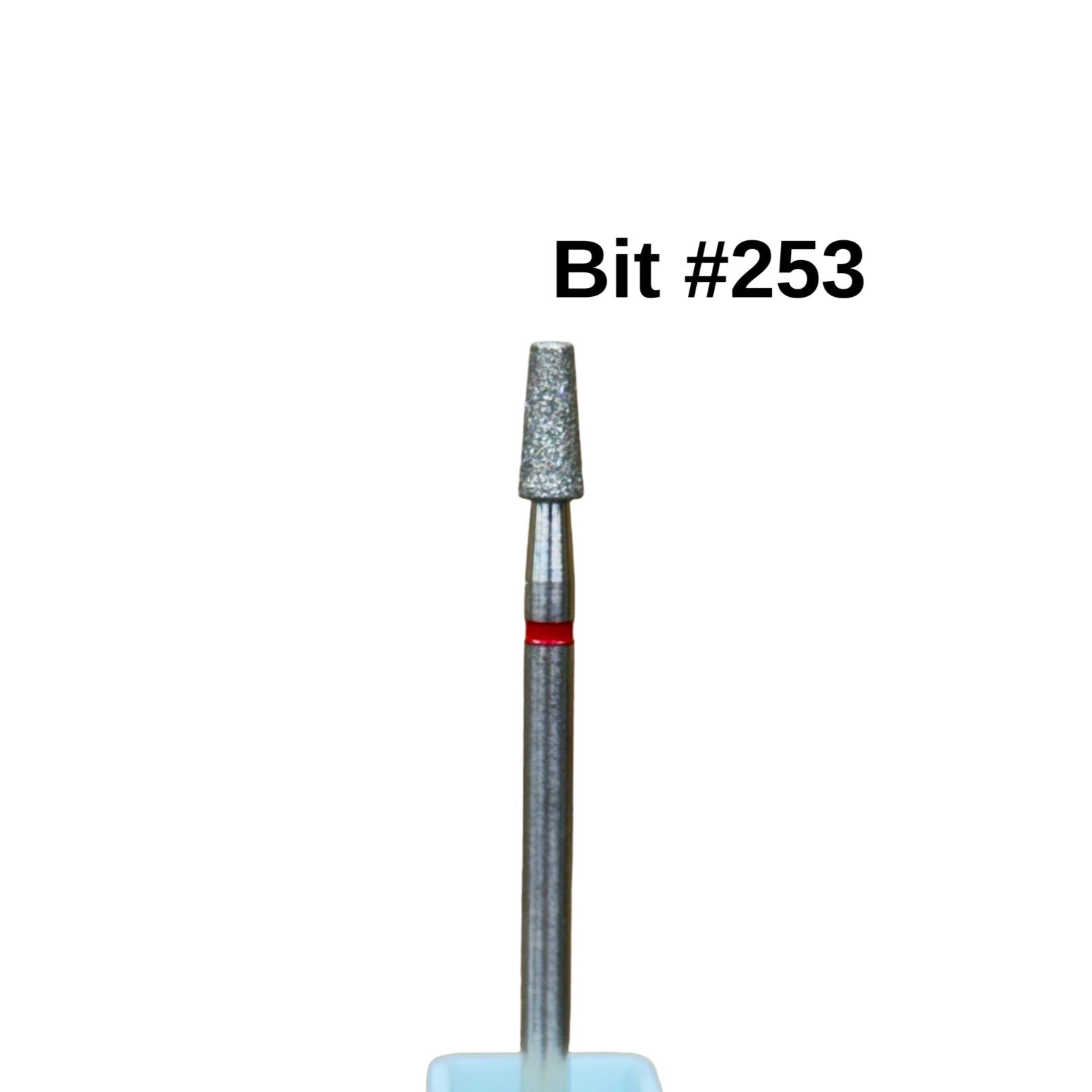 Bit #253 - Small Tapered Diamond Barrel - Fine Lunali Nail Supply