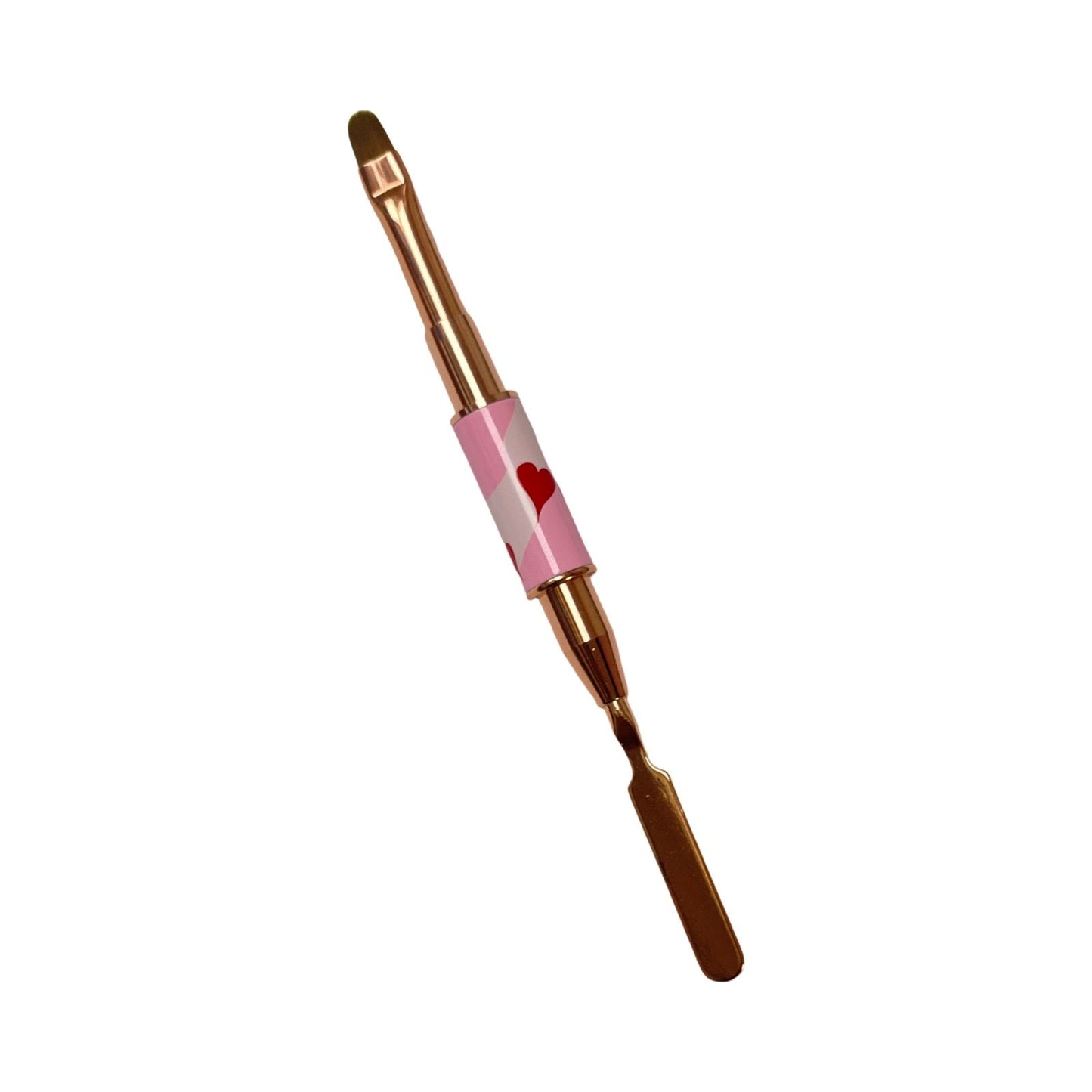 Double Head Gel - Polygel  Brush + Spatula (Hearts) Lunali Nail Supply