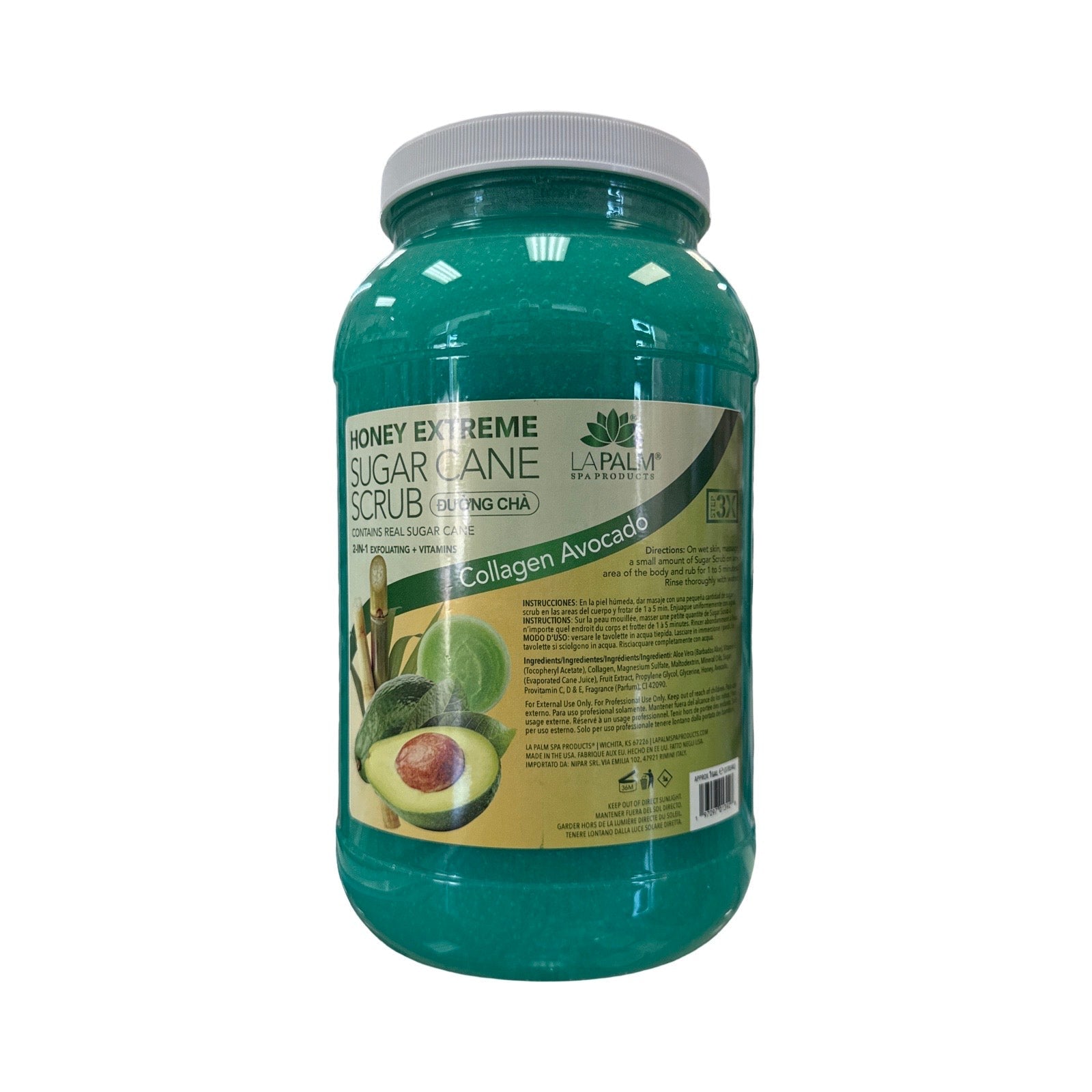Sugar Scrub 128oz - Avocado Lunali Nail Supply