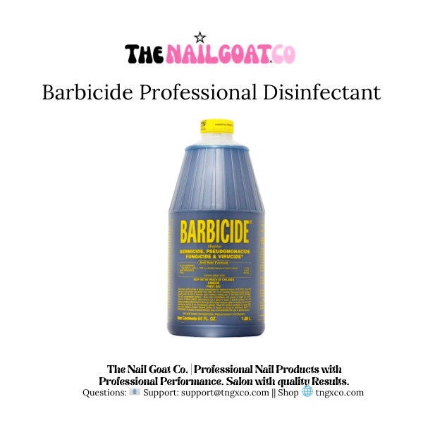 Barbicide Professional Disinfectant Liquid, Salon-Safe Sanitizer for Home Care & Household Cleaning Needs TheNailGoat.Co