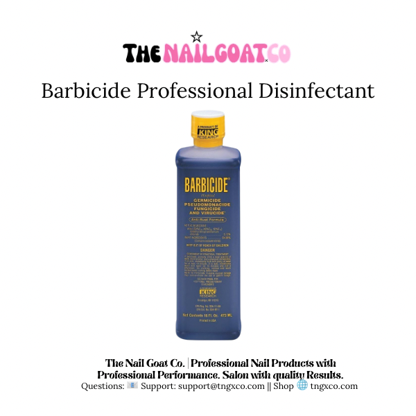 Barbicide Professional Disinfectant Liquid, Salon-Safe Sanitizer for Home Care & Household Cleaning Needs TheNailGoat.Co