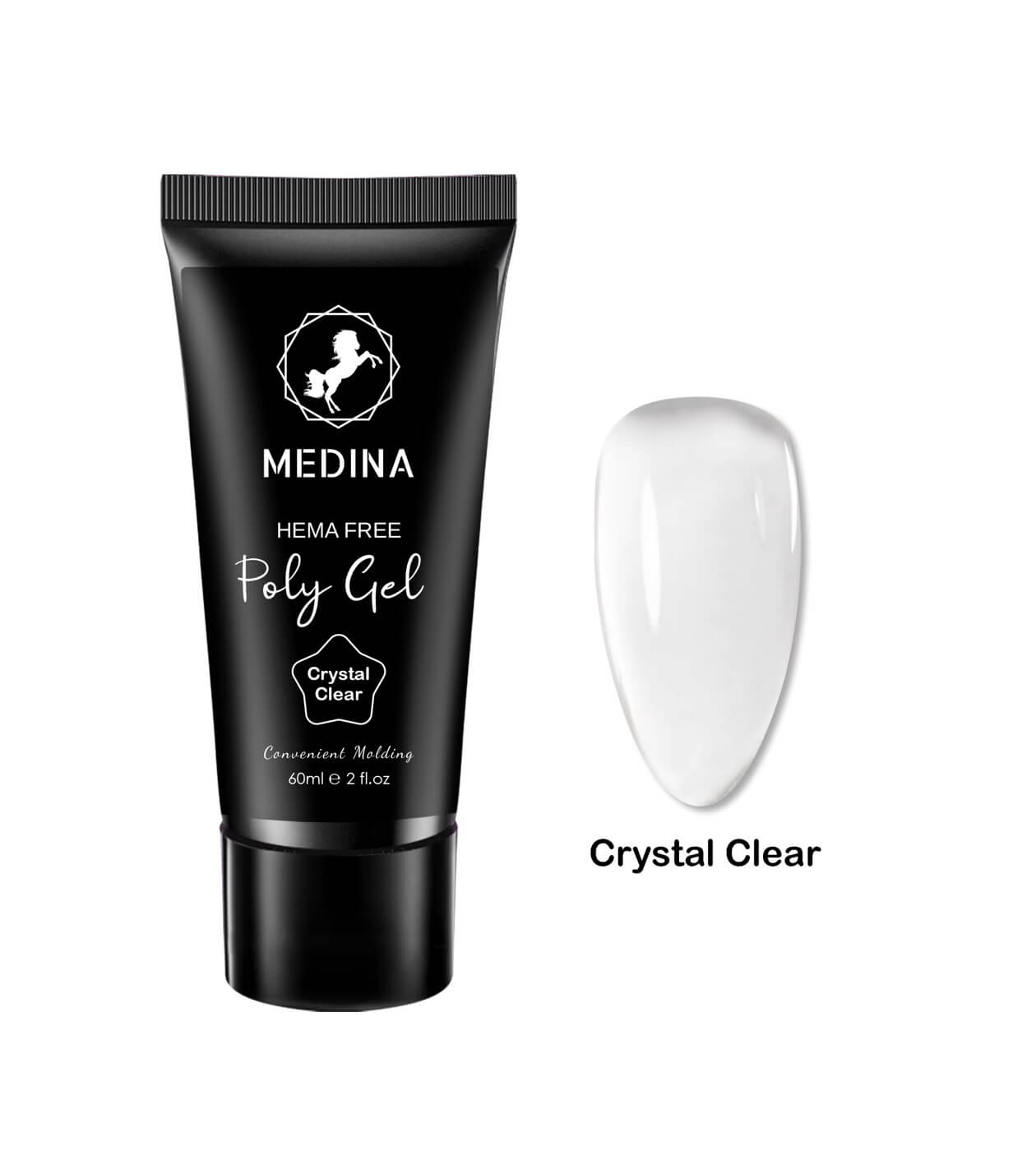 Medina - Polygel  Crytal Clear 2oz Beyond Beauty Page