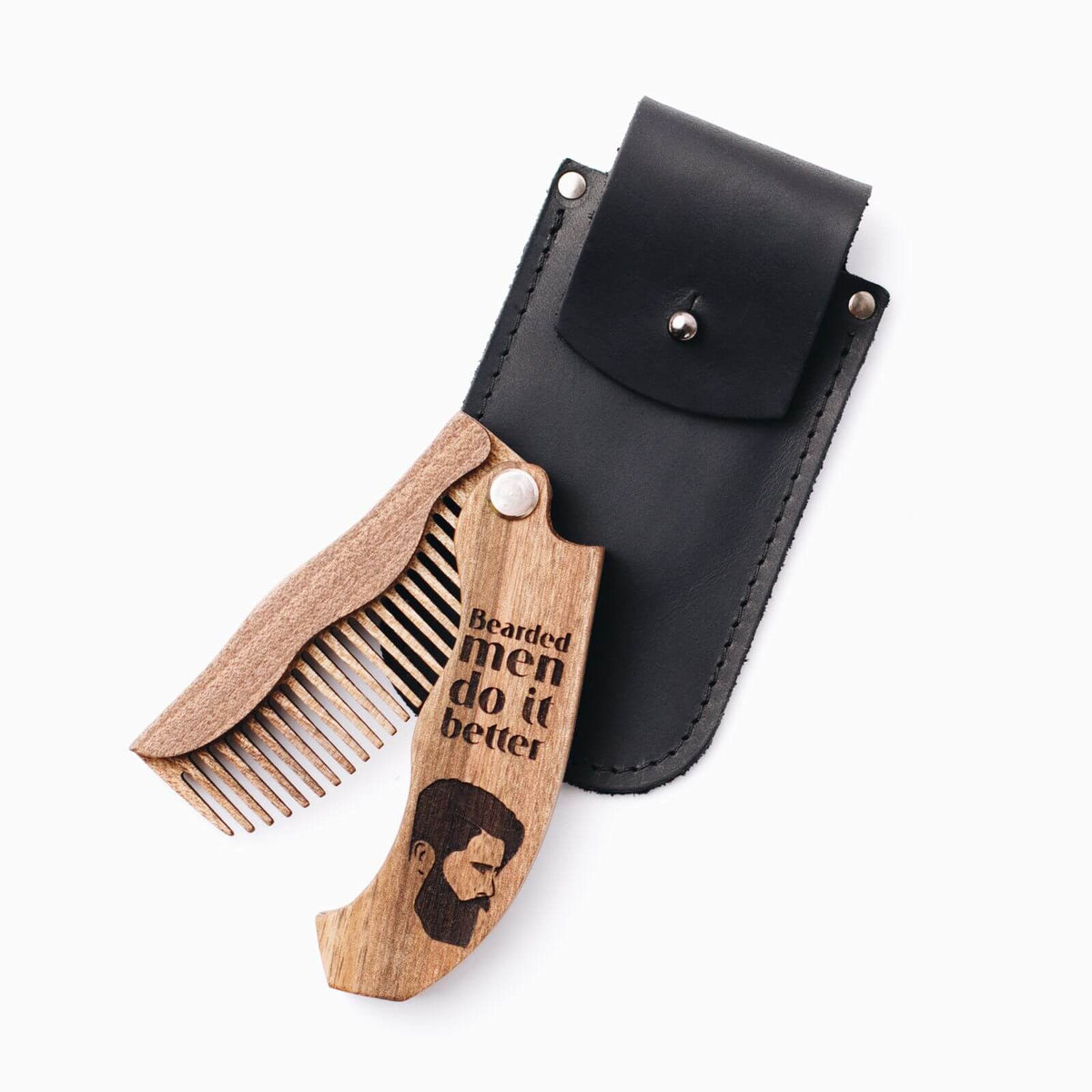 Wooden Beard Comb - Custom Engraving (B2B) Enjoy The Wood B2B