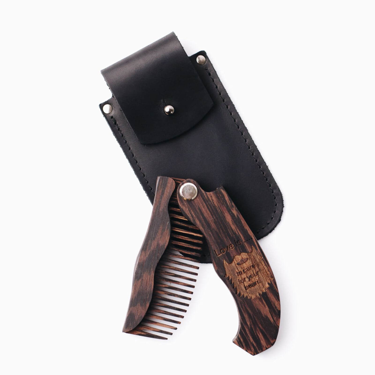 Wooden Beard Comb - Super dad (B2B) Enjoy The Wood B2B