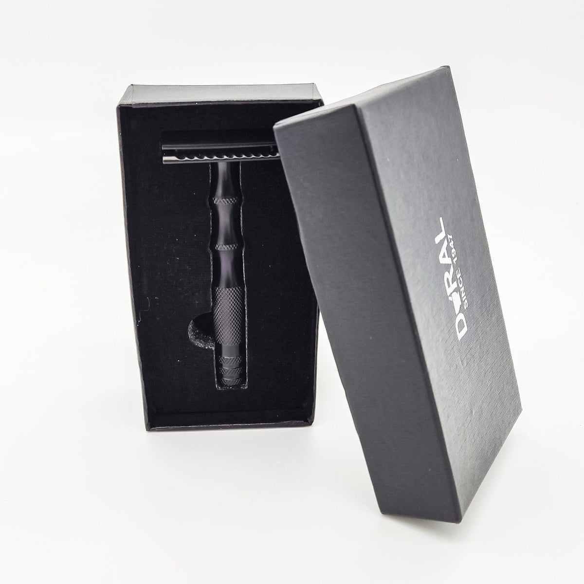 Dural Stanway Black Double Edge Safety Razor + Pouch Pasteur Pharmacy