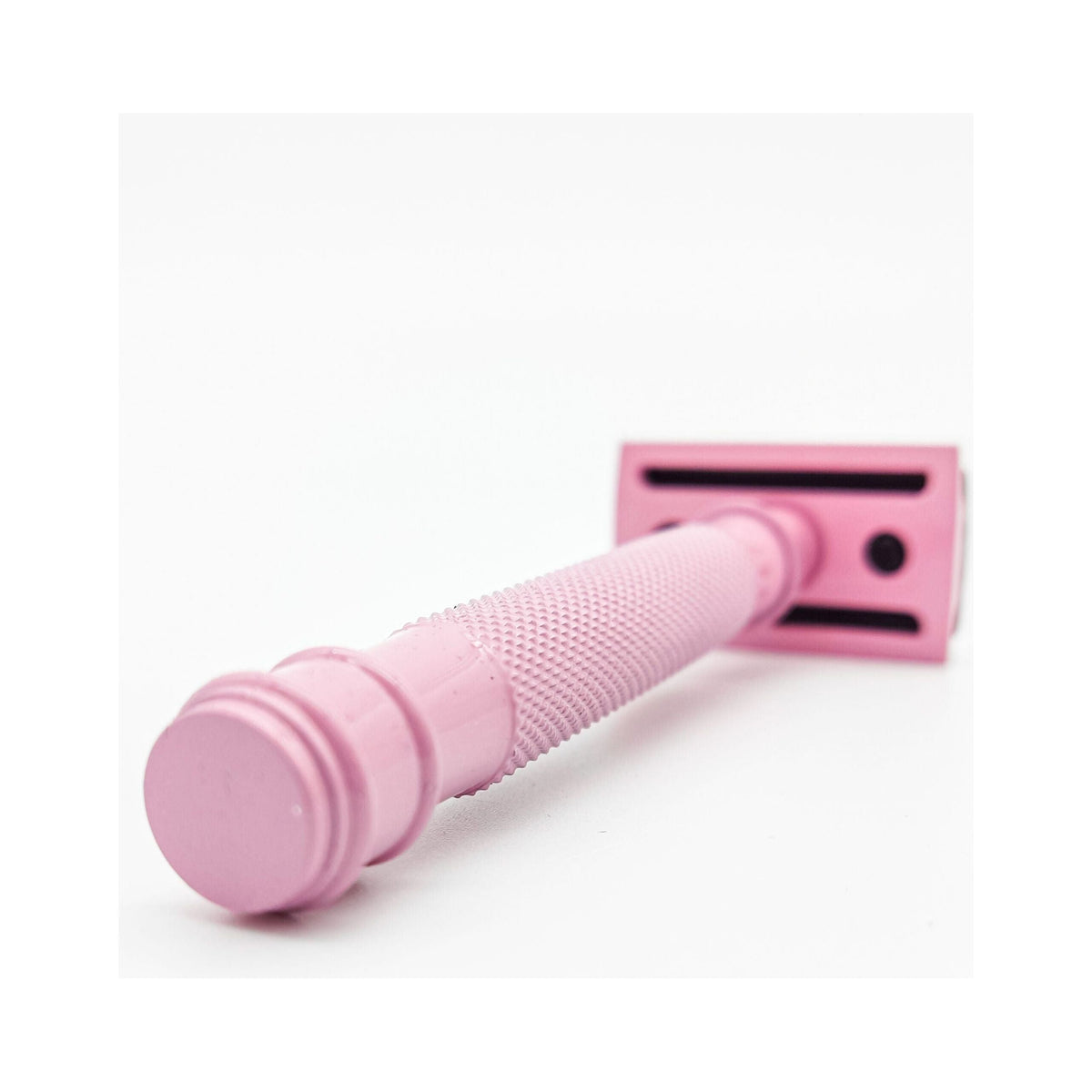 Dural Heavy Stroud Head Double Edge Safety Razor Duty Pink/Black + Pouch Pasteur Pharmacy