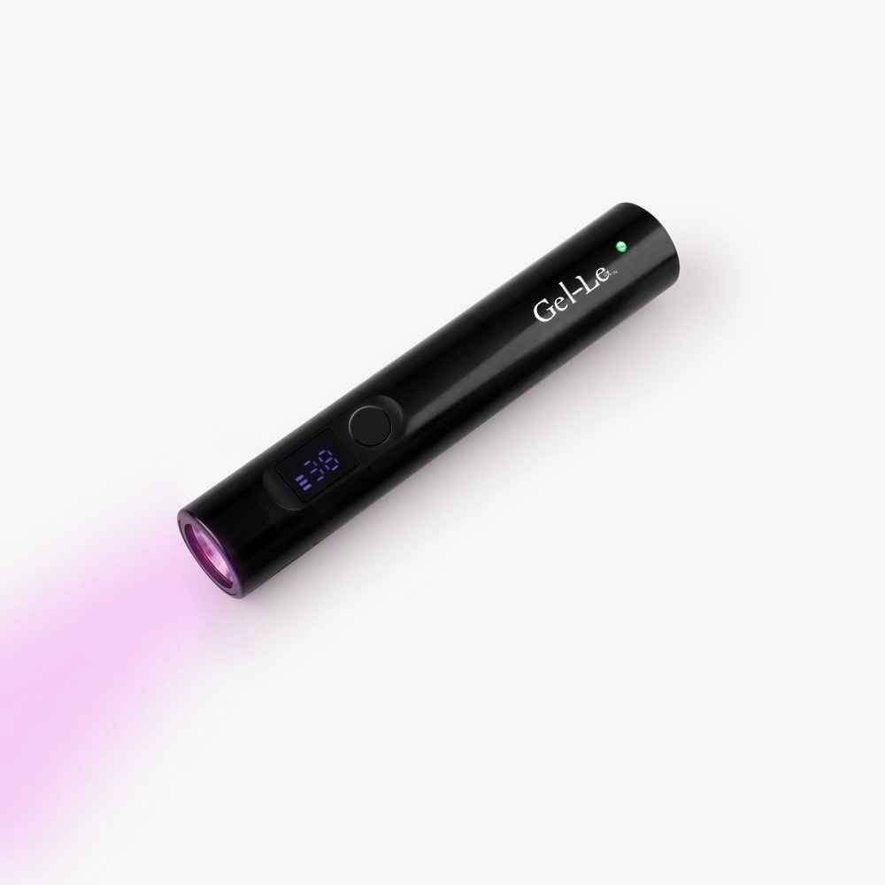 Gel-Le -  Flash Cure Portable & Rechargeable Touch LED Lamp (Black)