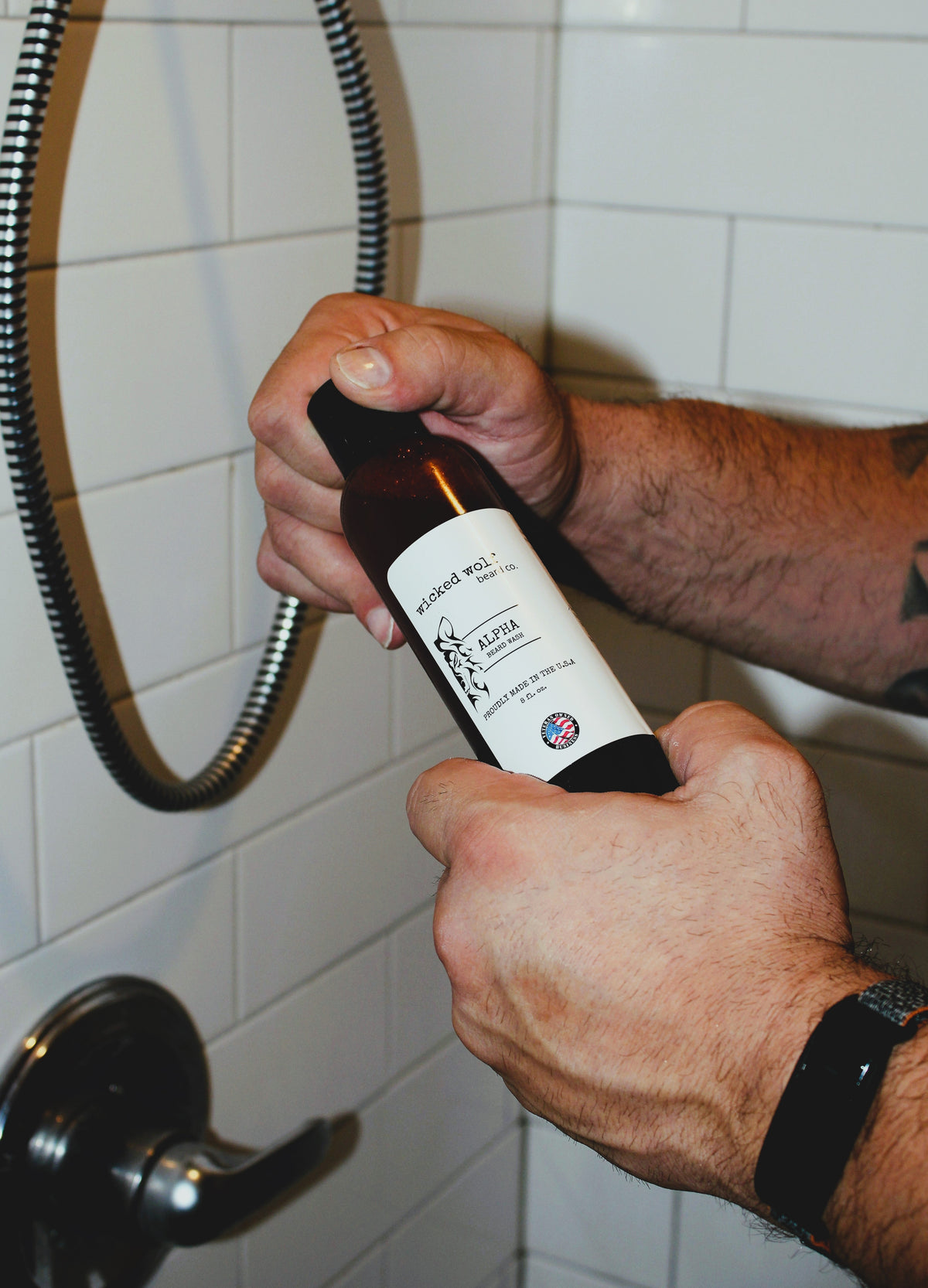 Wicked Wolf Alpha Beard Wash | Deep Cleaning Beard Wash with Tobacco & Vanilla Wicked Wolf Beard Co.