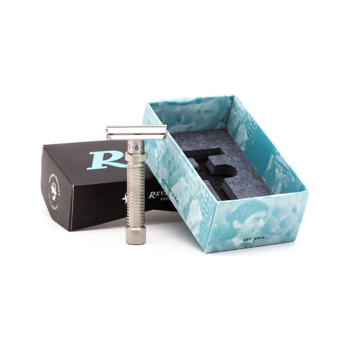 Rex Supply Co. Ambassador Polished Adjustable Stainless Steel DE Razor RSC-101P Pasteur Pharmacy
