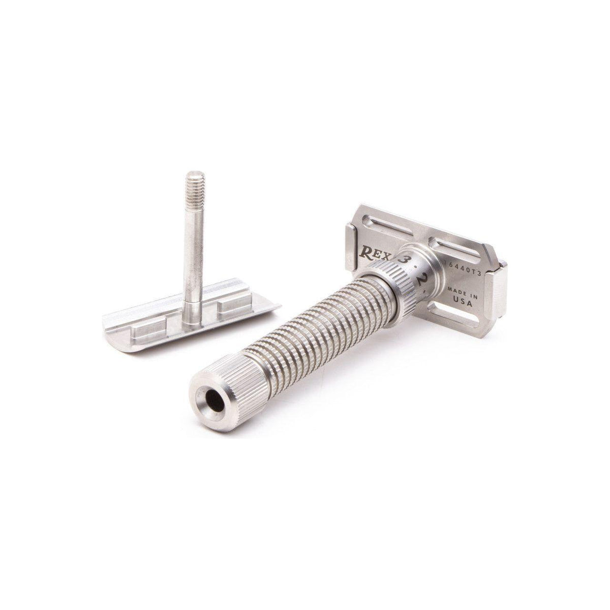 Rex Supply Co. Ambassador Polished Adjustable Stainless Steel DE Razor RSC-101P Pasteur Pharmacy