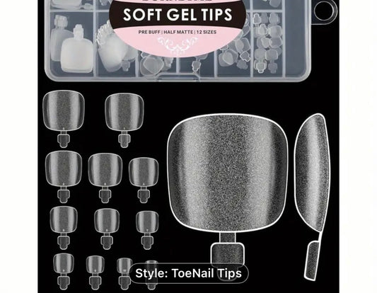 Gel-Le - Clear Toe Tips Soft Gel