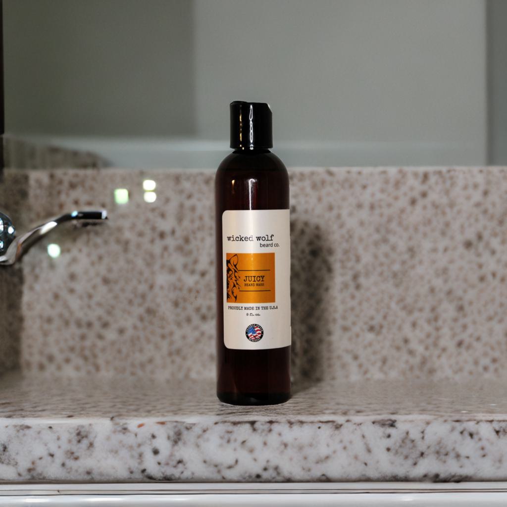Wicked Wolf Juicy Beard Wash | Deep Cleaning Beard Wash with Fresh Citrus Wicked Wolf Beard Co.