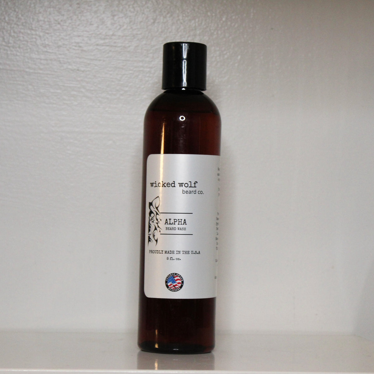 Wicked Wolf Alpha Beard Wash | Deep Cleaning Beard Wash with Tobacco & Vanilla Wicked Wolf Beard Co.