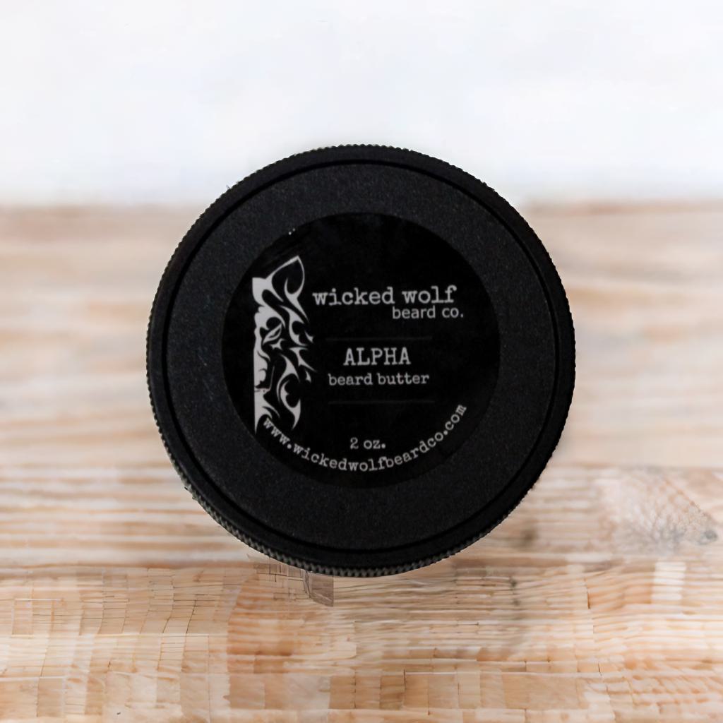 Wicked Wolf Alpha Beard Butter | Deep Conditioning Beard Butter with Tobacco & Vanilla Wicked Wolf Beard Co.
