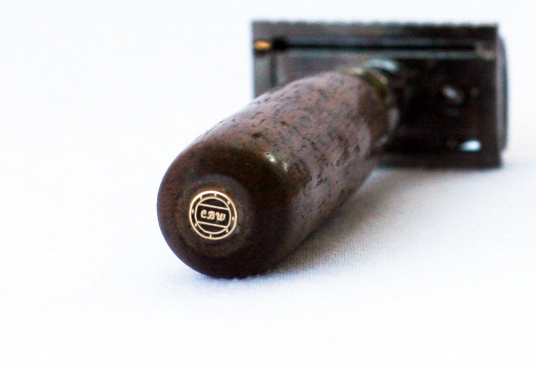 Hand turned Walnut Wood Double Edge Safety Razor CreationsByWill