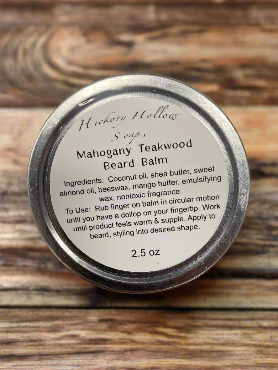 Natural Beard Balm - Soften & Shape Your Beard Naturally Hickory Hollow Soaps