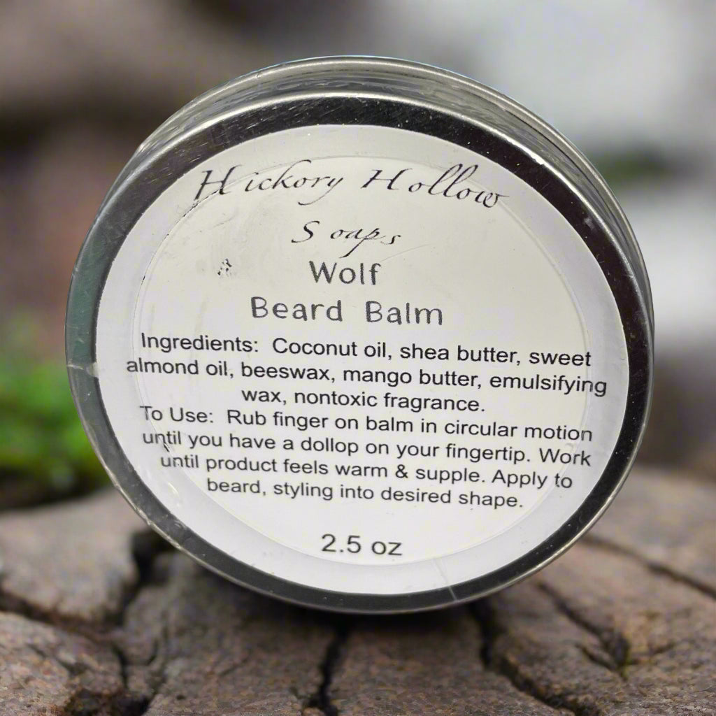 Natural Beard Balm - Soften & Shape Your Beard Naturally Hickory Hollow Soaps