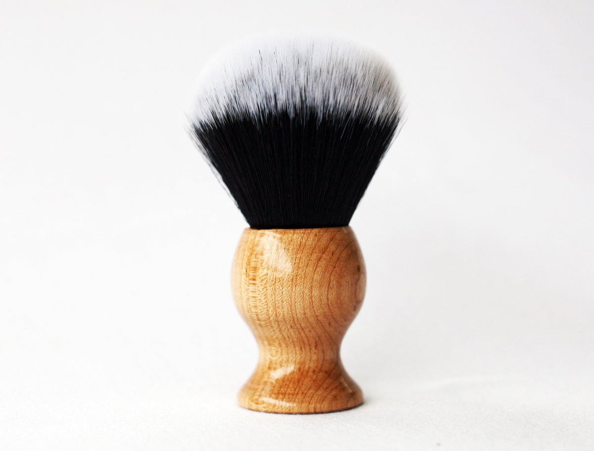 Maple Tuxedo ultra soft top strong backbone very dense shave brush CreationsByWill