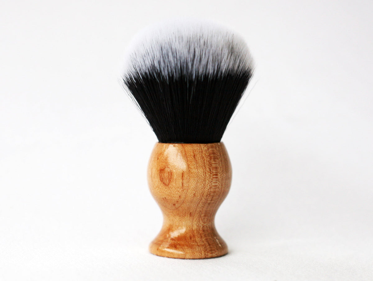 Maple Tuxedo ultra soft top strong backbone very dense shave brush CreationsByWill