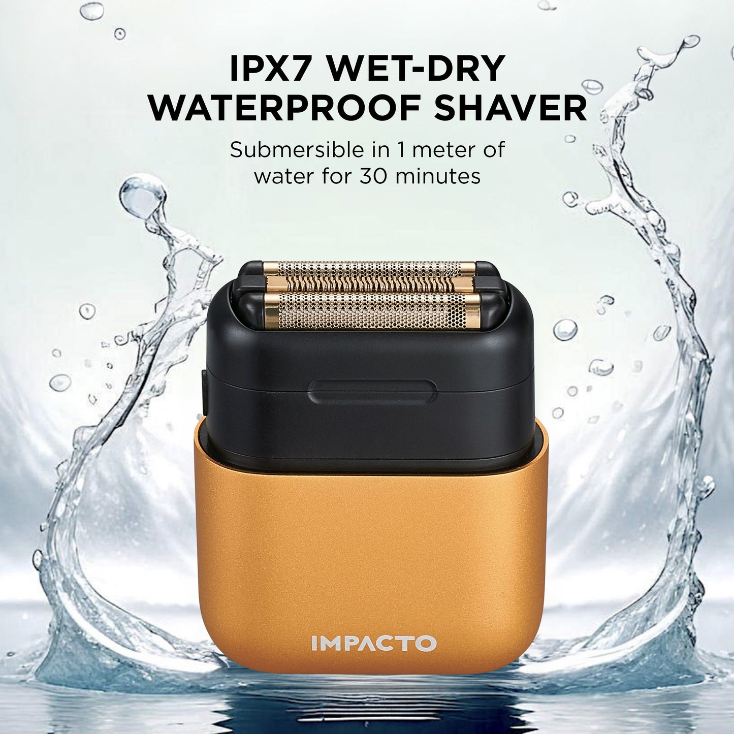 Impacto Micro Wet-Dry Shaver (Gold) Cocco Hair Professional