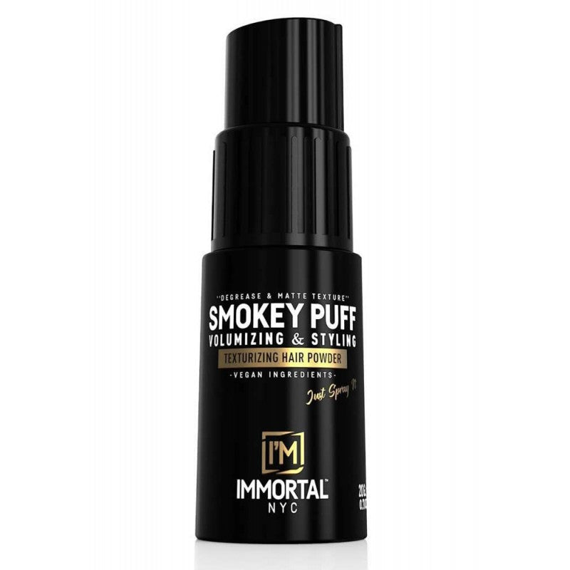 IMMORTAL NYC SMOKEY PUFF VOLUME & STYLING SPRAY POWDER 20GM (BLACK) N.O.S. Barber Supply