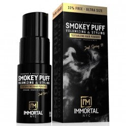 IMMORTAL NYC SMOKEY PUFF VOLUME & STYLING SPRAY POWDER 20GM (BLACK) N.O.S. Barber Supply