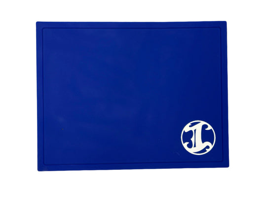 Travel Size Station Mat - Blue Irving Barber Company