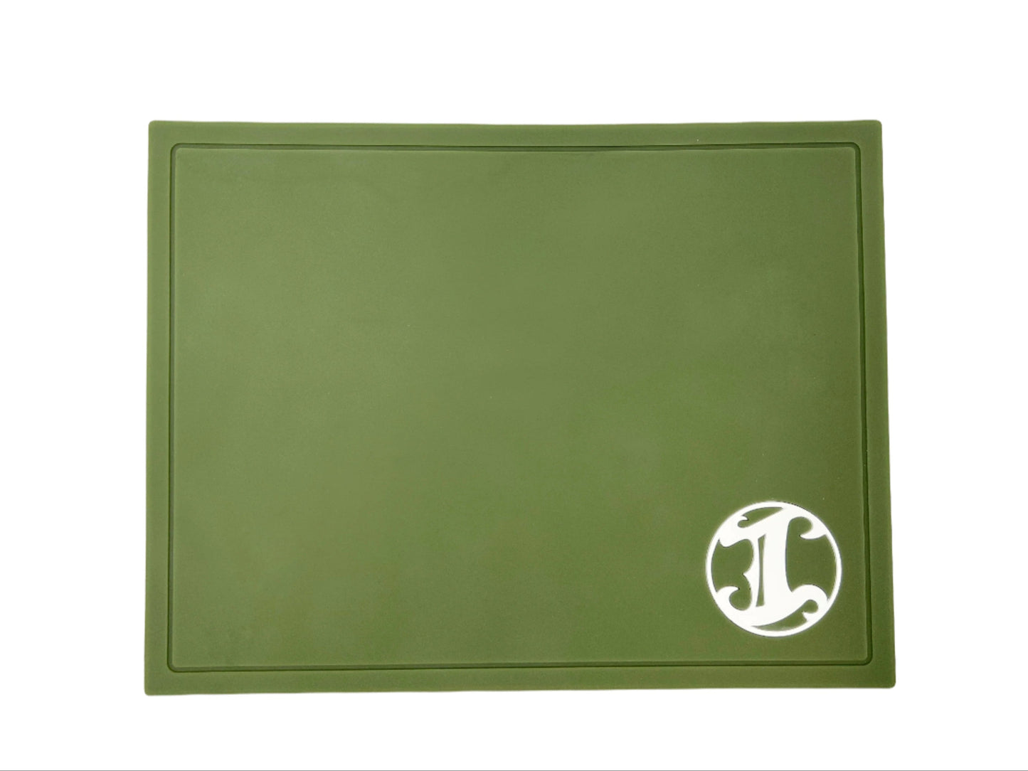 Travel Size Station Mat - Green Irving Barber Company