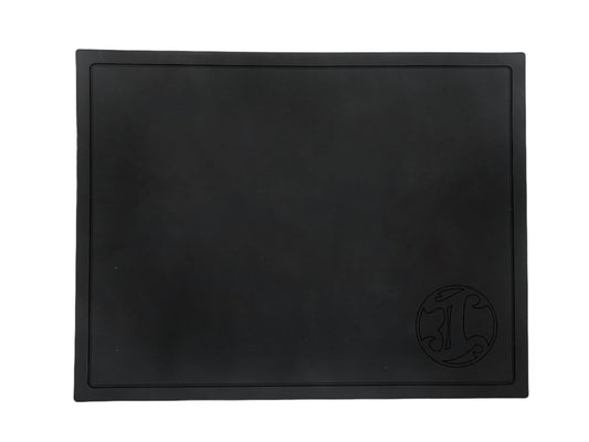 Travel Size Station Mat - All Black Irving Barber Company