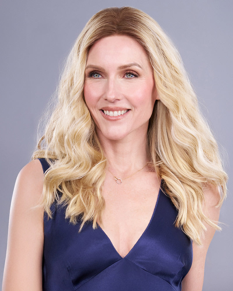 Top Trend Lace HD Wavy 18 inch | Lace Front & Monofilament Synthetic Hair Topper by Jon Renau