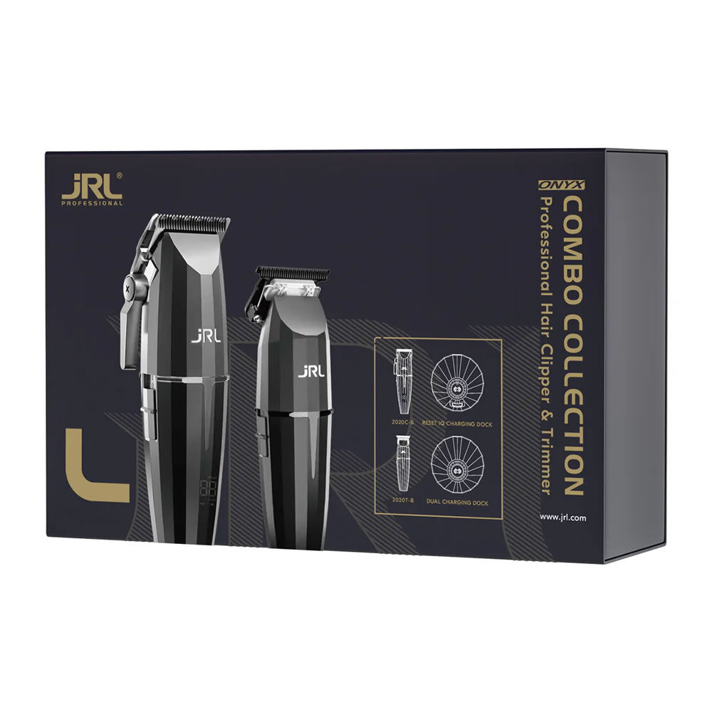 JRL ONYX CLIPPER/TRIMMER COMBO KIT N.O.S. Barber Supply