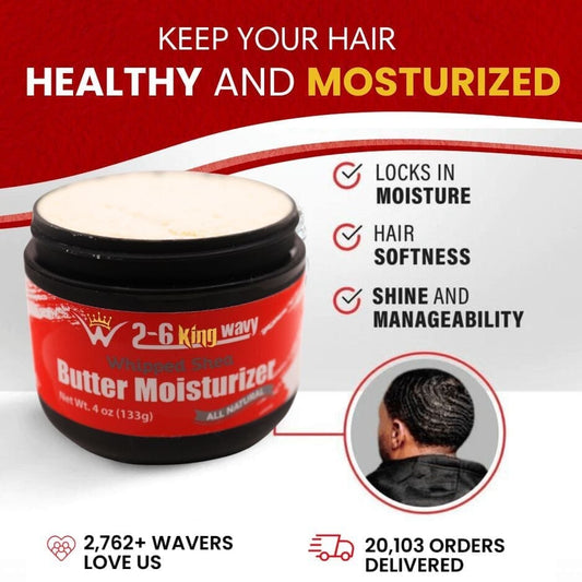 Whipped Shea Butter Moisturizer for Dry Hair 26 King Wavy Merch, LLC