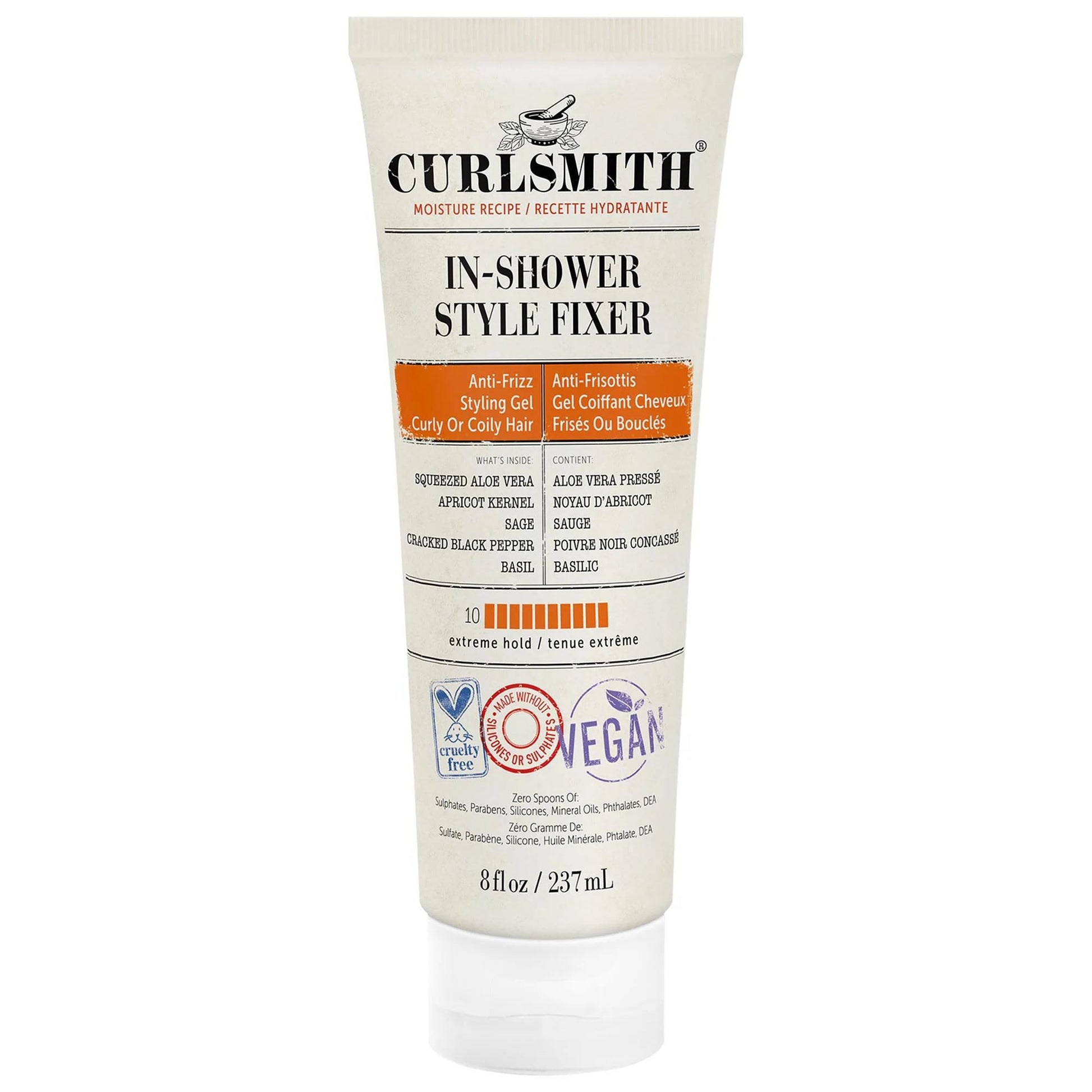 In-Shower Style Fixer - Extreme Hold Curly Hair Gel for Definition & Humidity Protection | Vegan, Gluten-Free, Cruelty-Free Beauty Care Bag