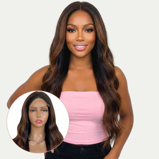 Raw Jada Glueless 5x5 HD Lace Professionally Colored 100% Human Hair Closure Wig Private Label