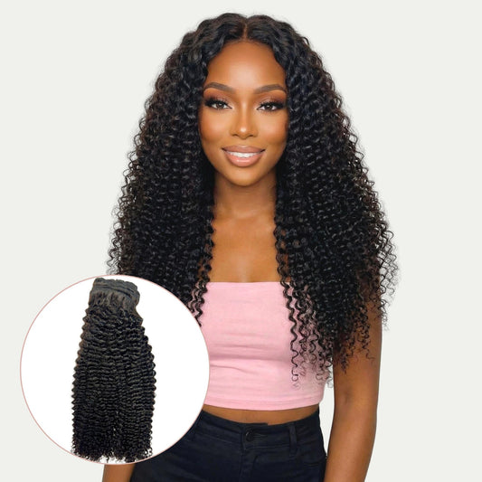 Jerry Curl Clip-In 100% Human Hair Extensions Private Label
