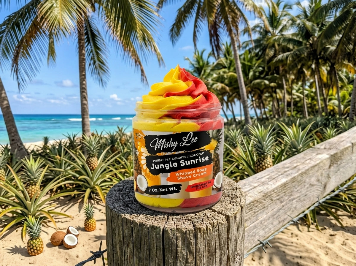 Jungle Sunrise Whipped Soap and Shave Cream Mishy Lee Boutique