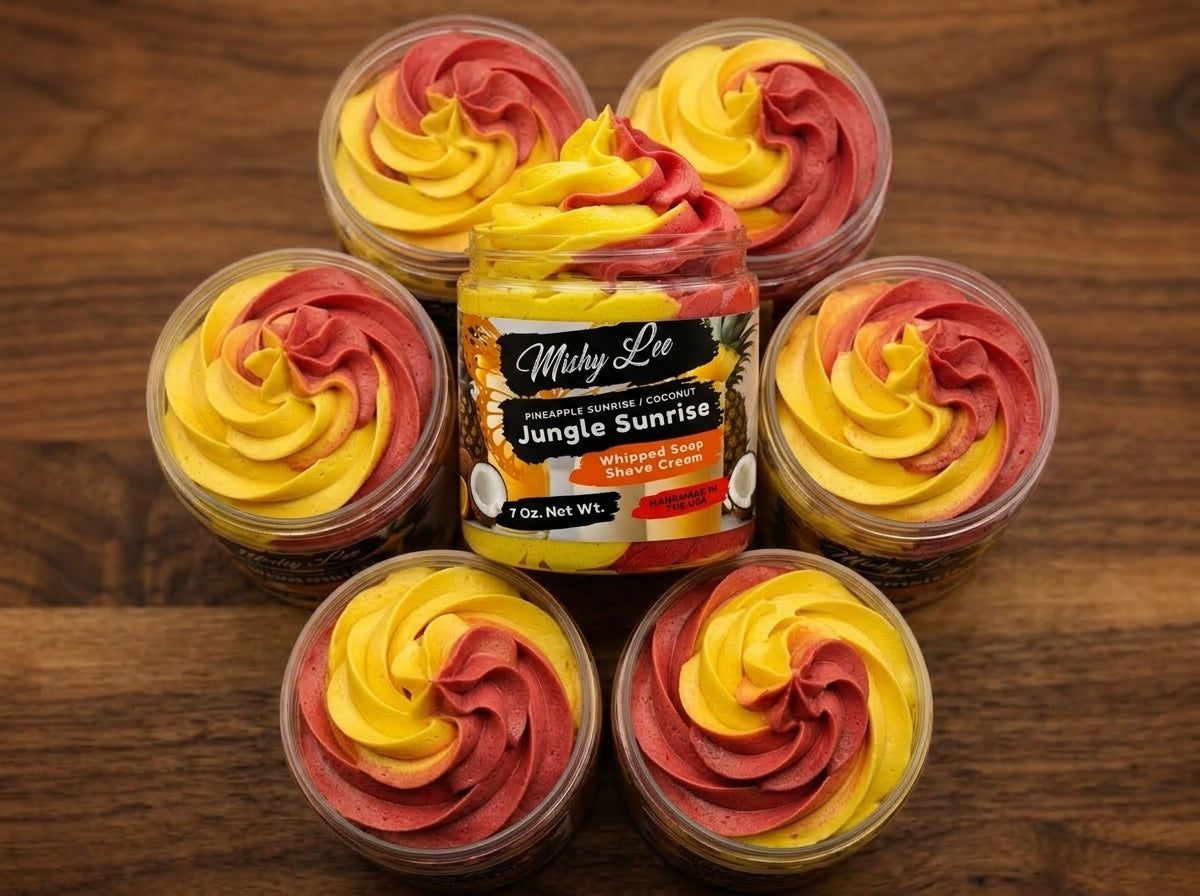Jungle Sunrise Whipped Soap and Shave Cream Mishy Lee Boutique