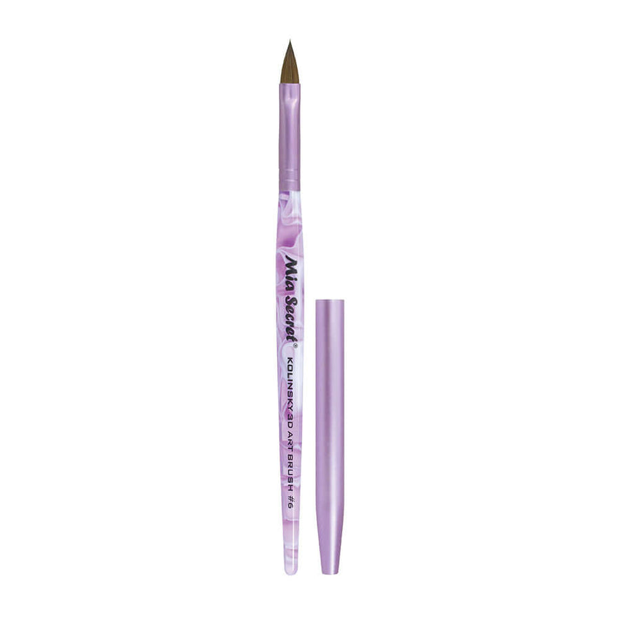 3D Kolinsky Nail Brush - #6 Lunali Nail Supply
