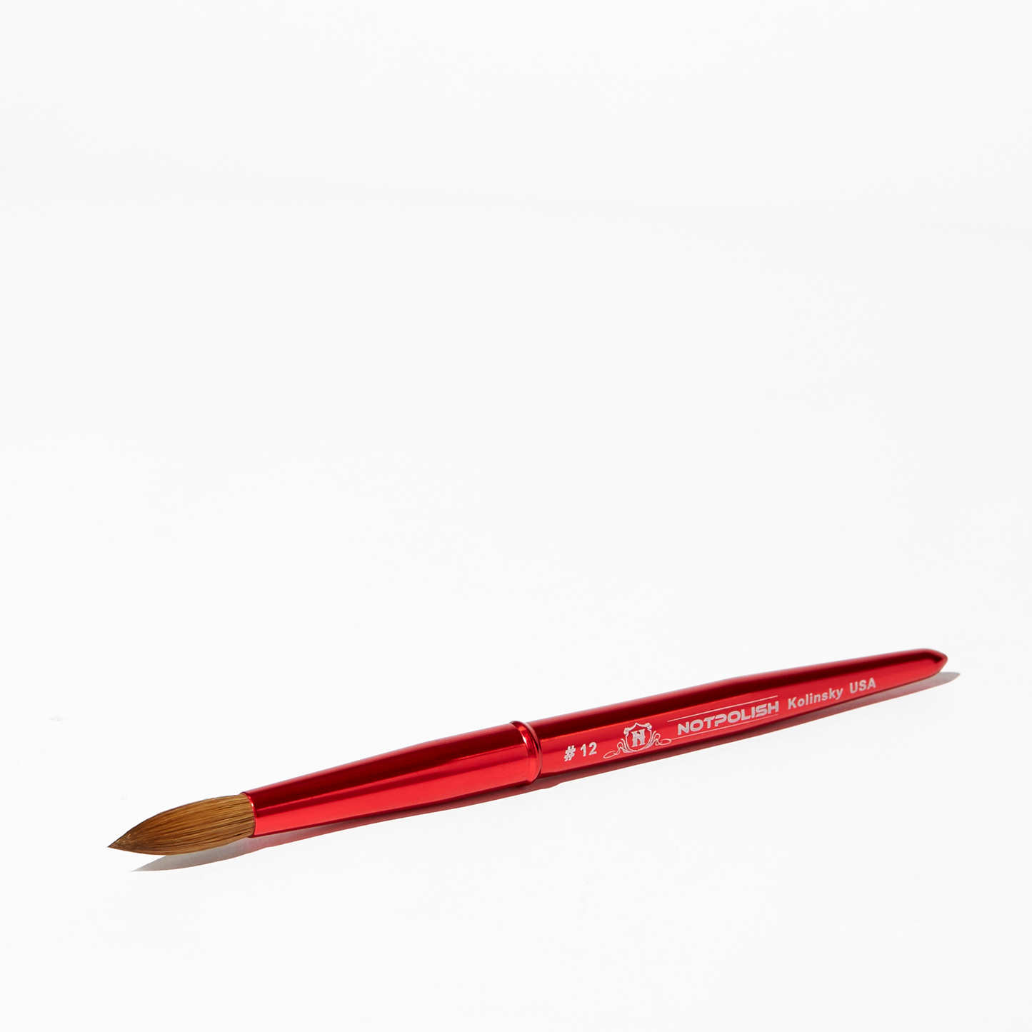 NotPolish Kolinsky Brush #14 - Aluminum Handle Lunali Nail Supply