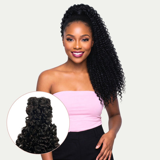 Kinky Curly 100% Human Hair Ponytail Extension Private Label