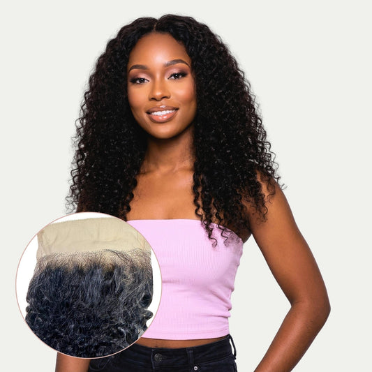 Kinky Curly 4x4 Transparent Lace Human Hair Closure Private Label