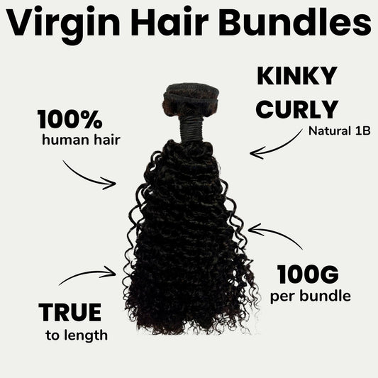 Kinky Curly 100% Human Hair Bundles Private Label