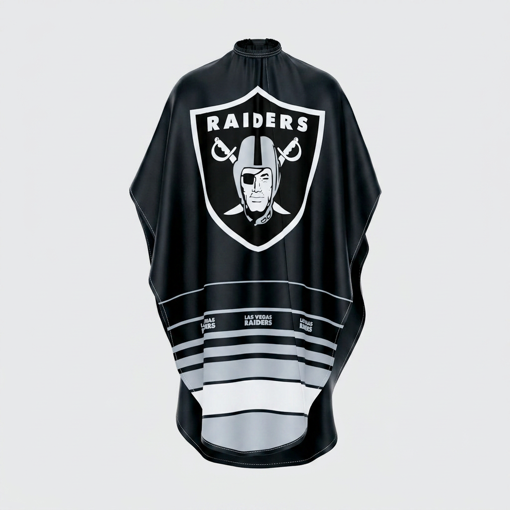 Las Vegas Raiders Barber Cape myteamcape