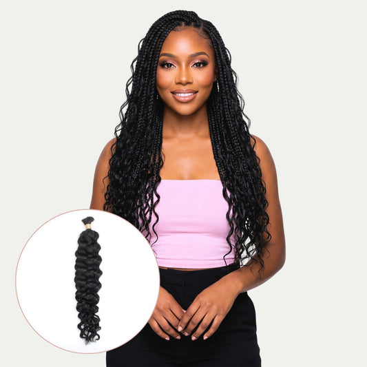 Latin Wave Bulk 100% Human Braiding Hair Private Label