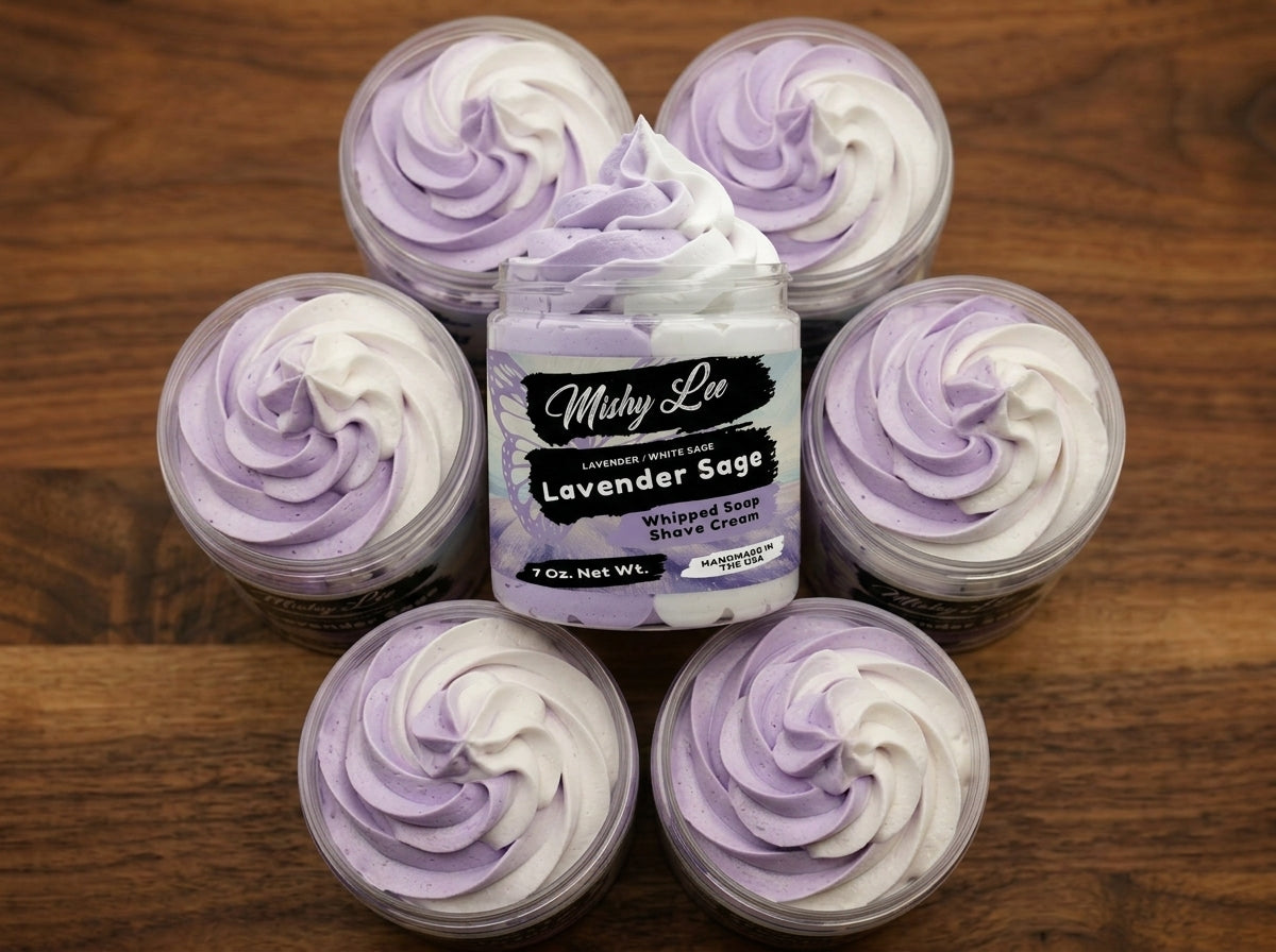 Lavender Sage Whipped Soap and Shave Cream Mishy Lee Boutique