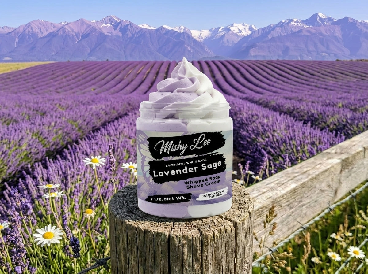 Lavender Sage Whipped Soap and Shave Cream Mishy Lee Boutique