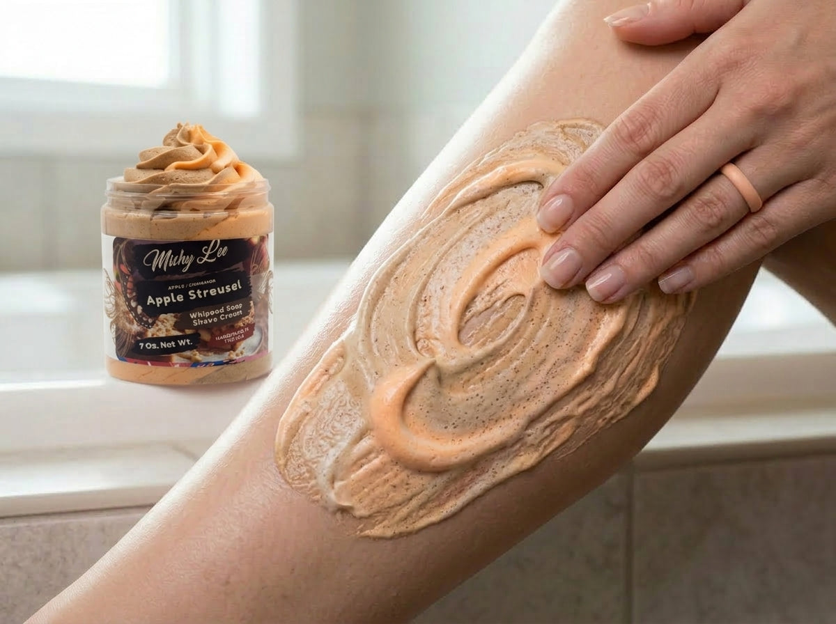 Apple Streusel Whipped Soap and Shave Cream Mishy Lee Boutique