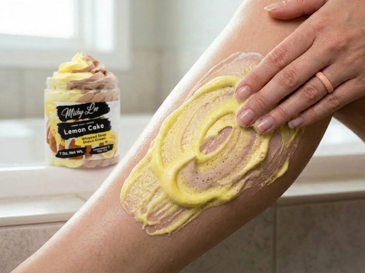 Lemon Cake Whipped Soap and Shave Cream Mishy Lee Boutique
