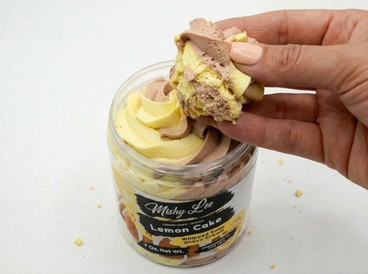 Lemon Cake Whipped Soap and Shave Cream Mishy Lee Boutique